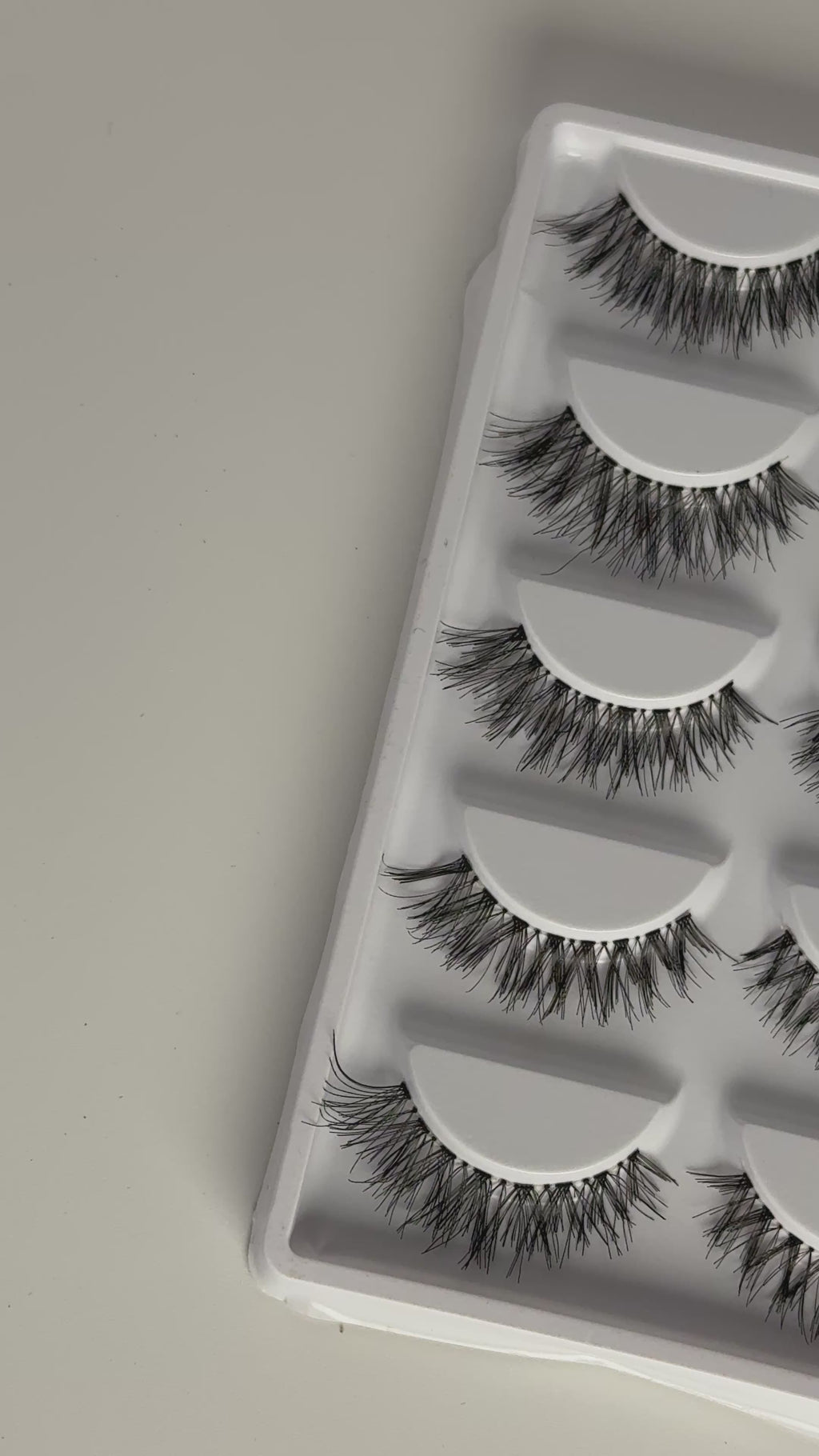Natural Reusable Strip Lashes – 5 Pack for Everyday Wear